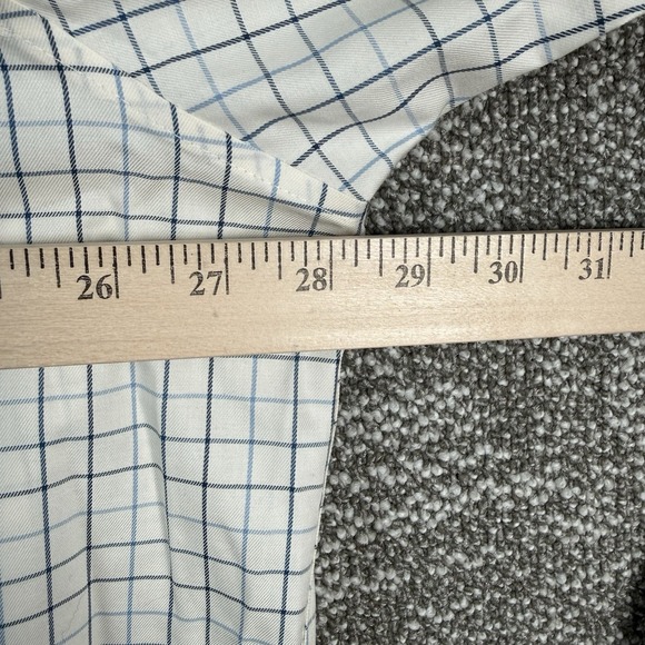 LL Bean Wrinkle Free Traditional Fit Button Down Shirt Mens XXL Cream Plaid NWT - Picture 5 of 5